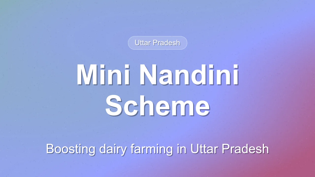 Uttar Pradesh Mini Nandini Scheme Boosts Dairy Farming