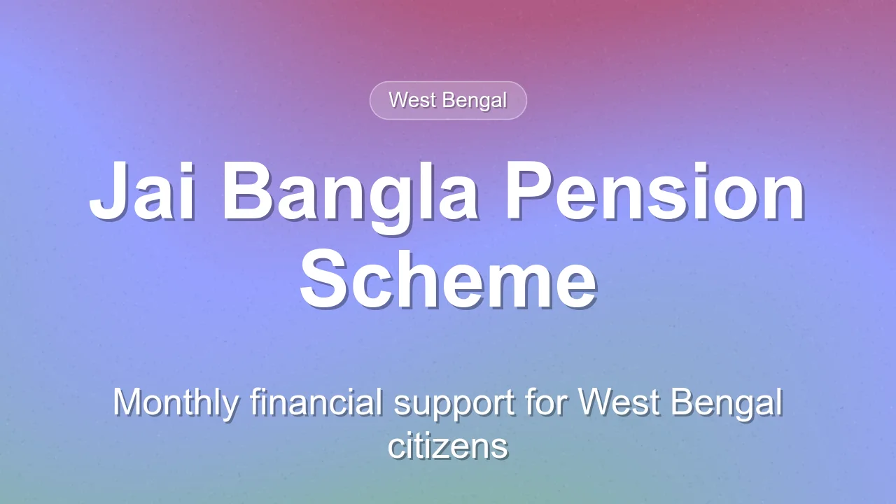 Jai Bangla Pension Scheme: Overview and Application Guide