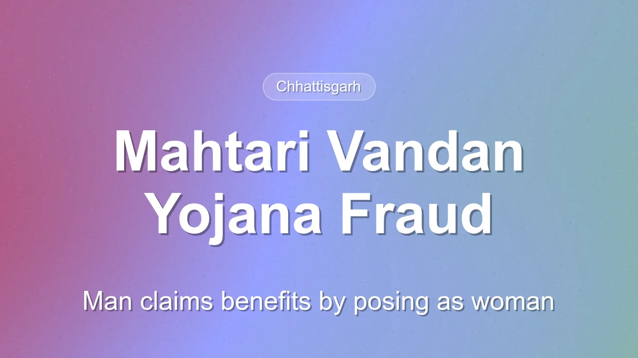 Fraud Detected in Mahtari Vandan Yojana in Chhattisgarh