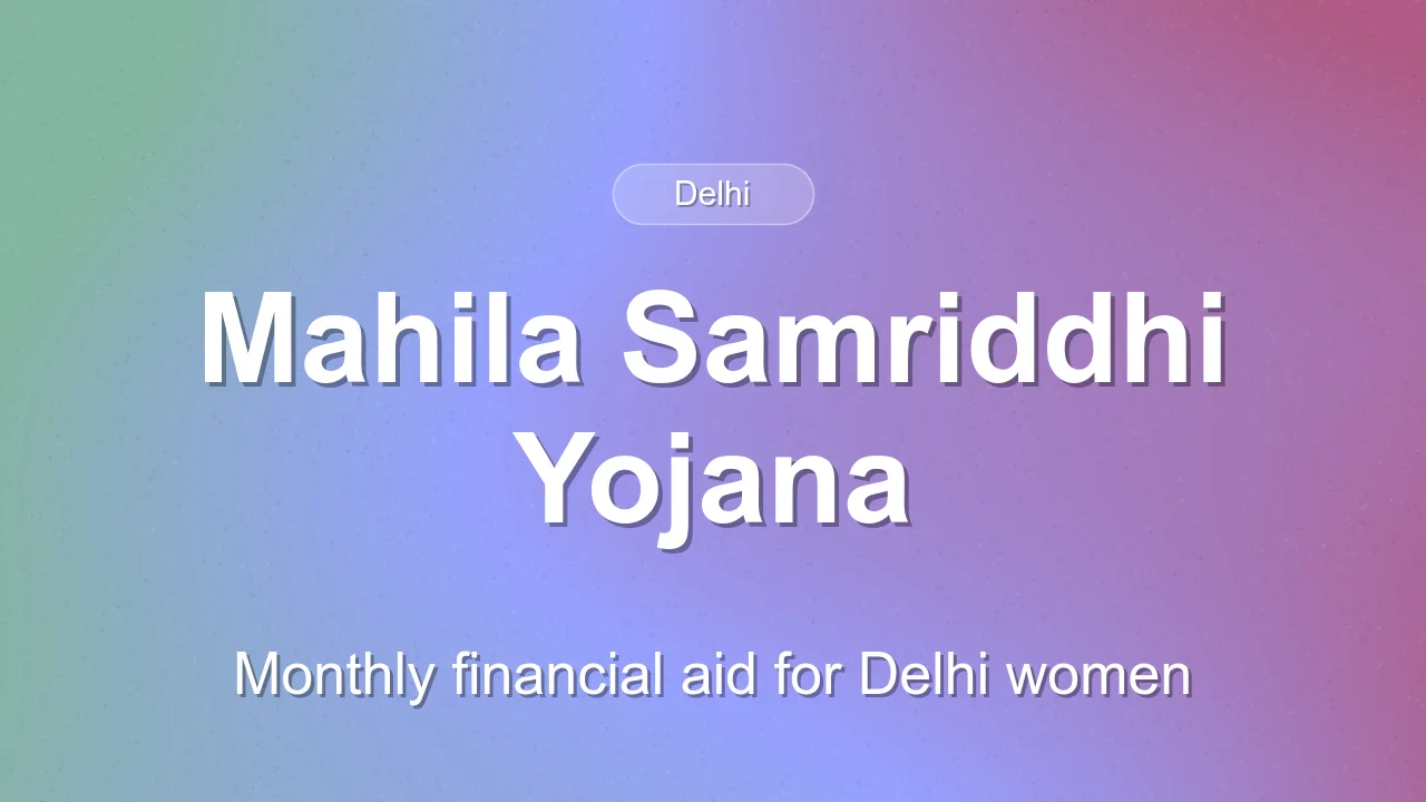 Delhi Announces Mahila Samriddhi Yojana for Women