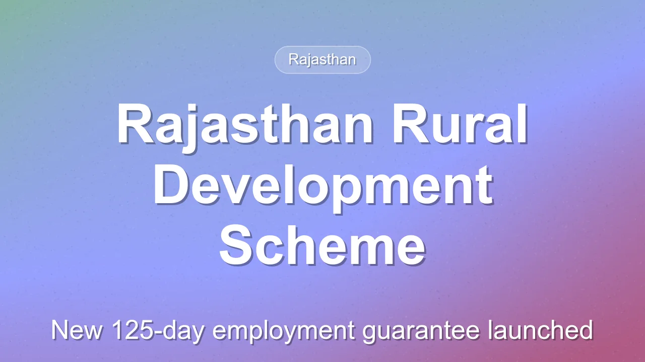 Rajasthan CM Launches VB G Ram Ji Yojana for Rural Development