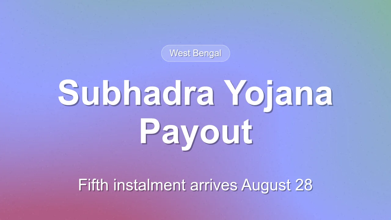 Odisha Prepares for Fifth Instalment of Subhadra Yojana