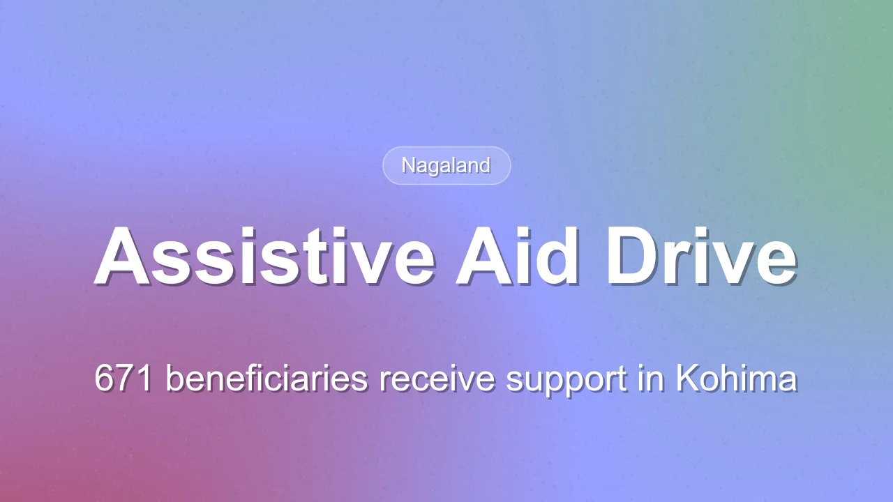 Assistive Devices Distributed to 671 Beneficiaries in Kohima