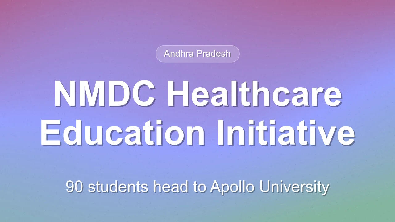 NMDC Supports 90 Students for Healthcare Education