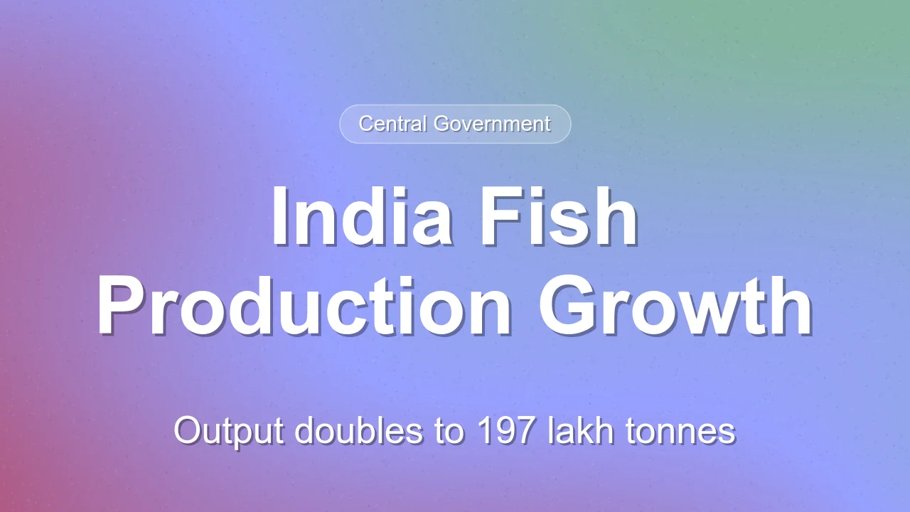 India Doubles Fish Production in Decade
