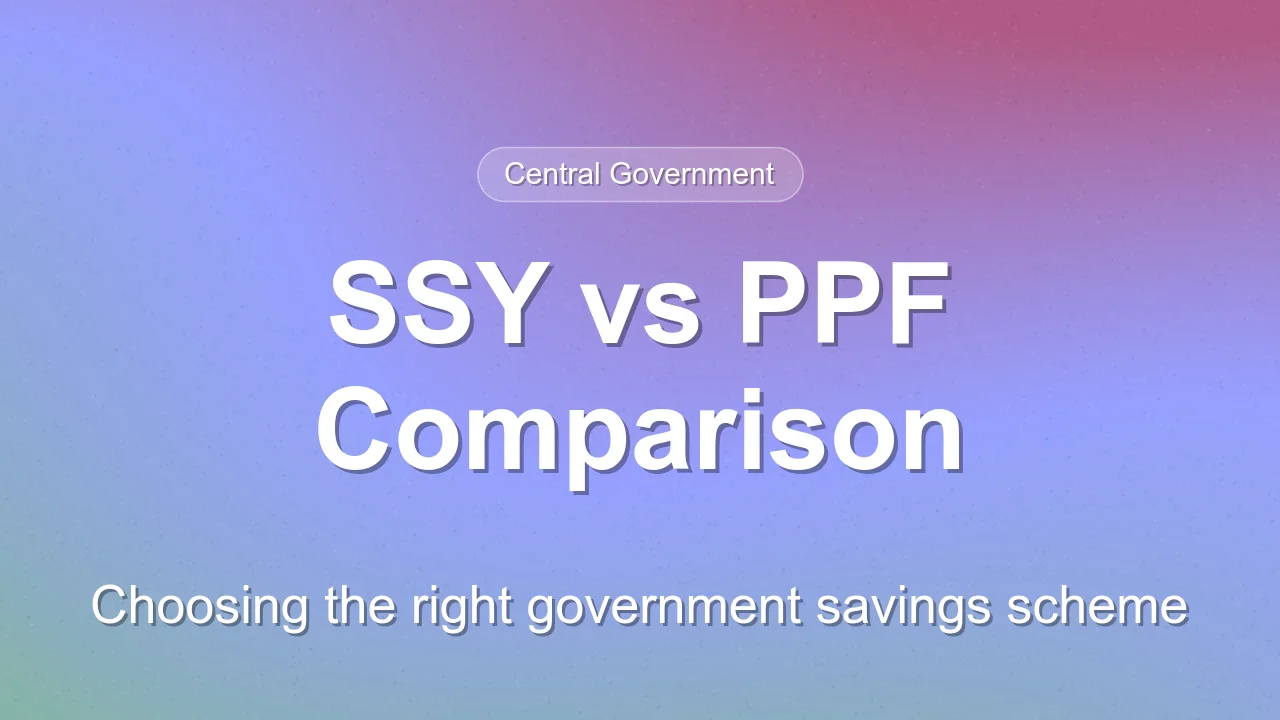 Comparing Sukanya Samriddhi Yojana and Public Provident Fund in 2026