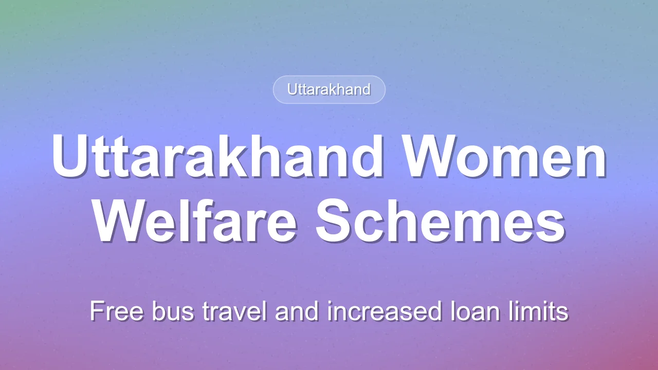 Uttarakhand CM Announces Free Bus Travel and Enhanced Loan Limits for Women