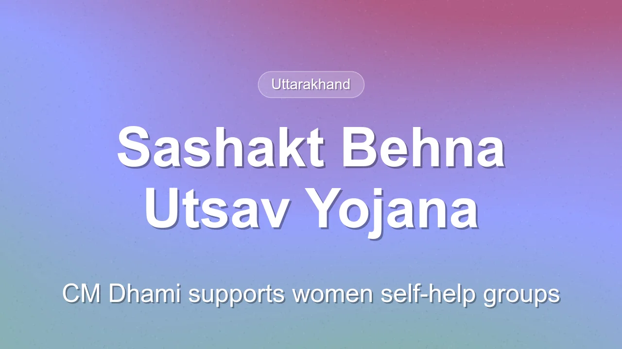 CM Dhami Inaugurates Sashakt Behna Utsav Yojana Stalls in Dehradun