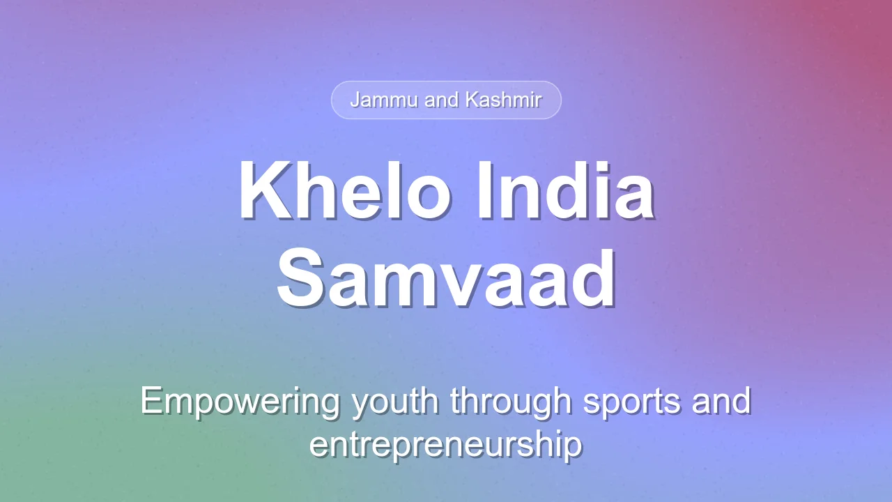 Jitendra Singh Highlights Khelo India Impact at IIM Jammu