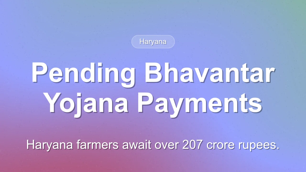 Haryana Farmers Await Over Rs 207 Crore Under Bhavantar Yojana