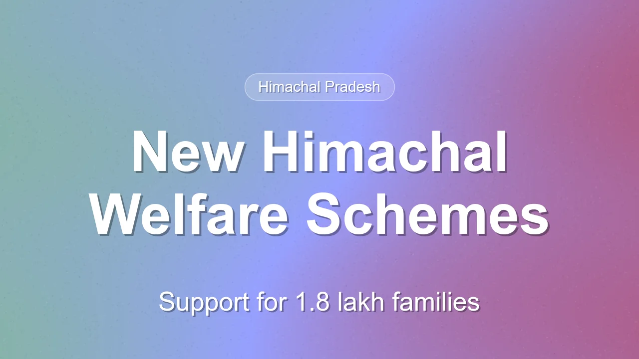 Himachal Pradesh Announces New Welfare Initiatives