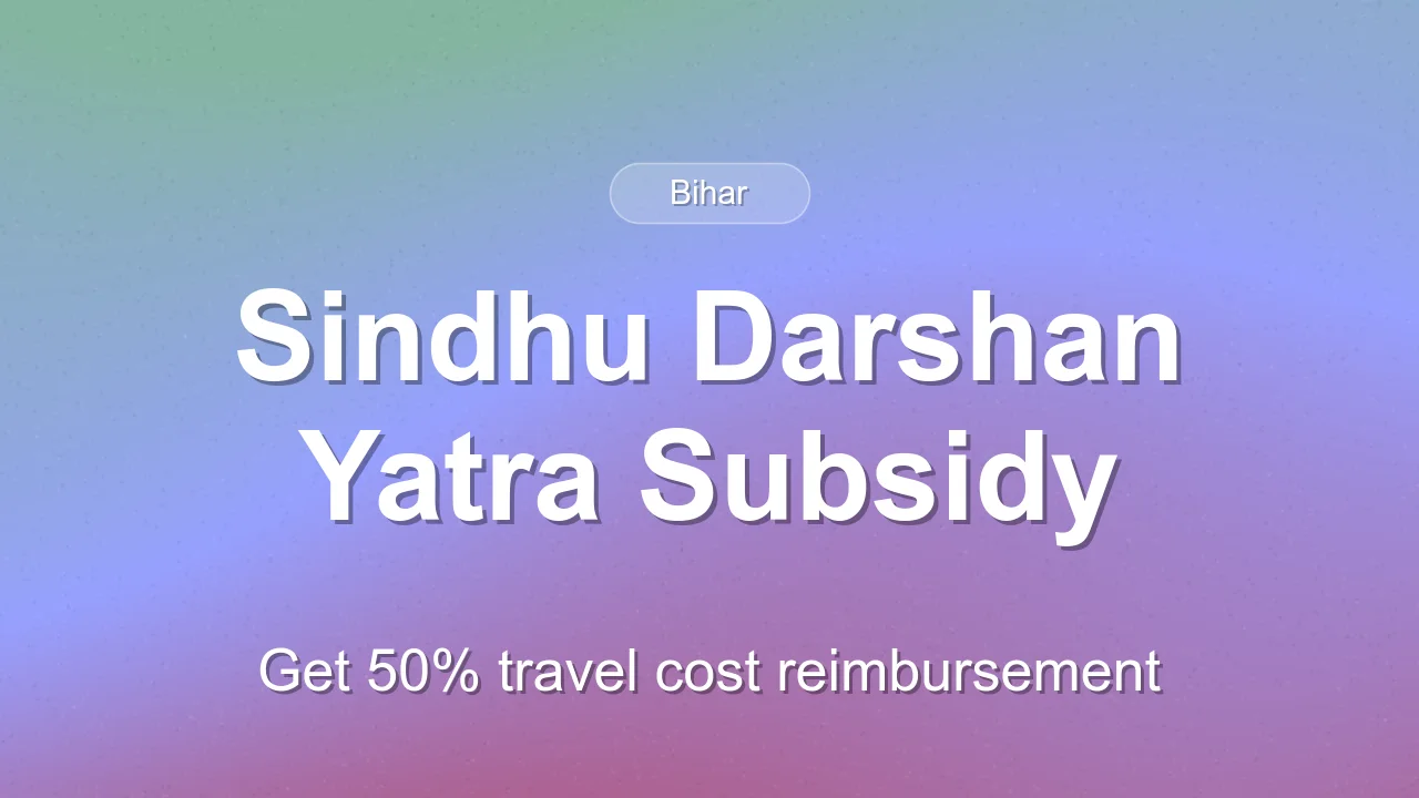 Bihar Launches Financial Assistance for Sindhu Darshan Yatra