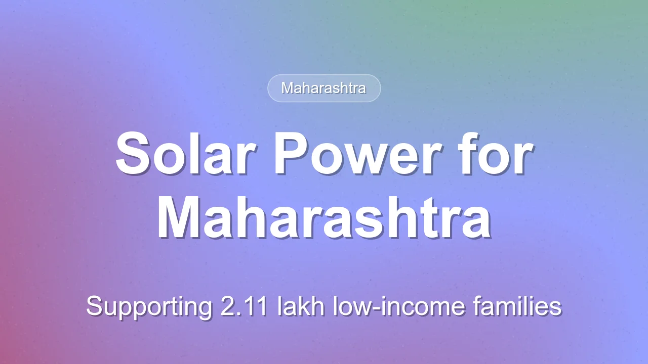 MERC Approves Rooftop Solar Plan for Low-Income Households in Maharashtra