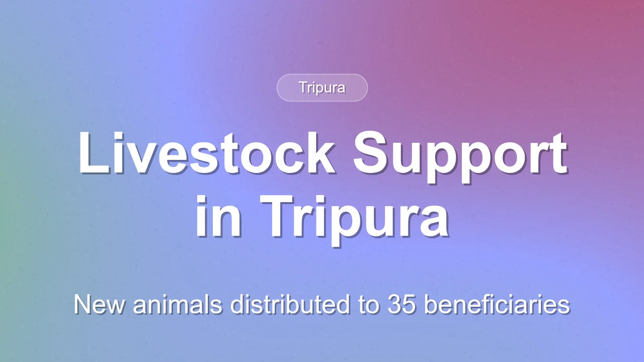 Livestock Distribution Programme Held in Ampi Nagar