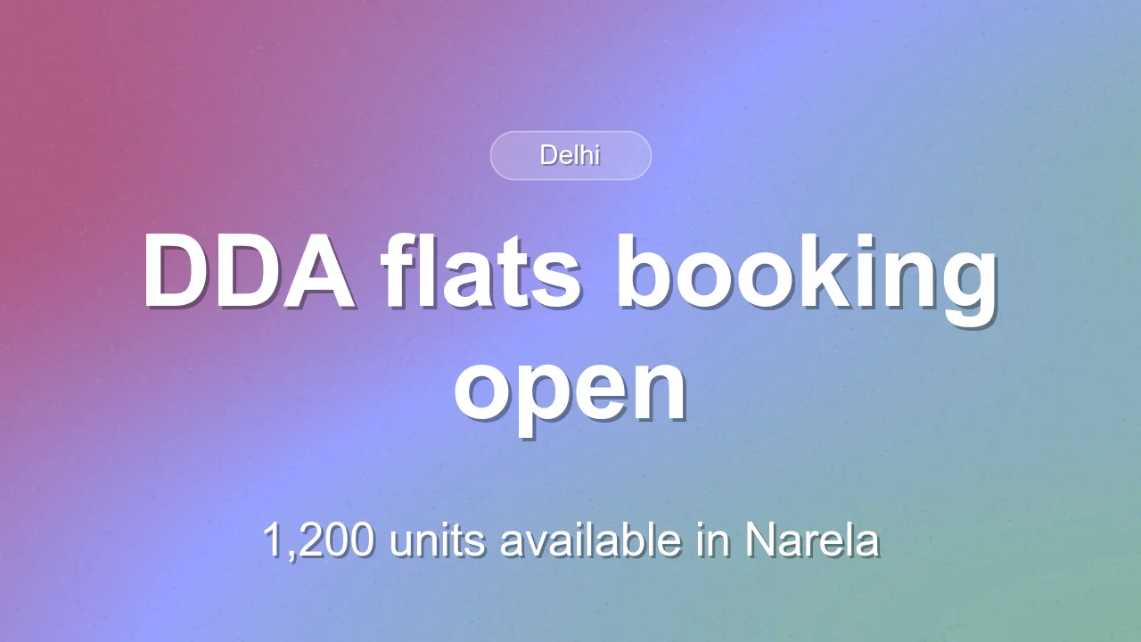 DDA opens bookings for 1,200 flats under Karmajeevi Awas Yojana 2026