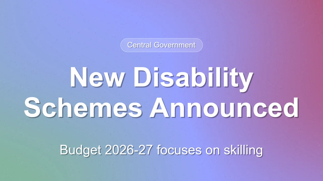 Union Budget 2026-27 allocates ₹1,669.72 crore to disability department