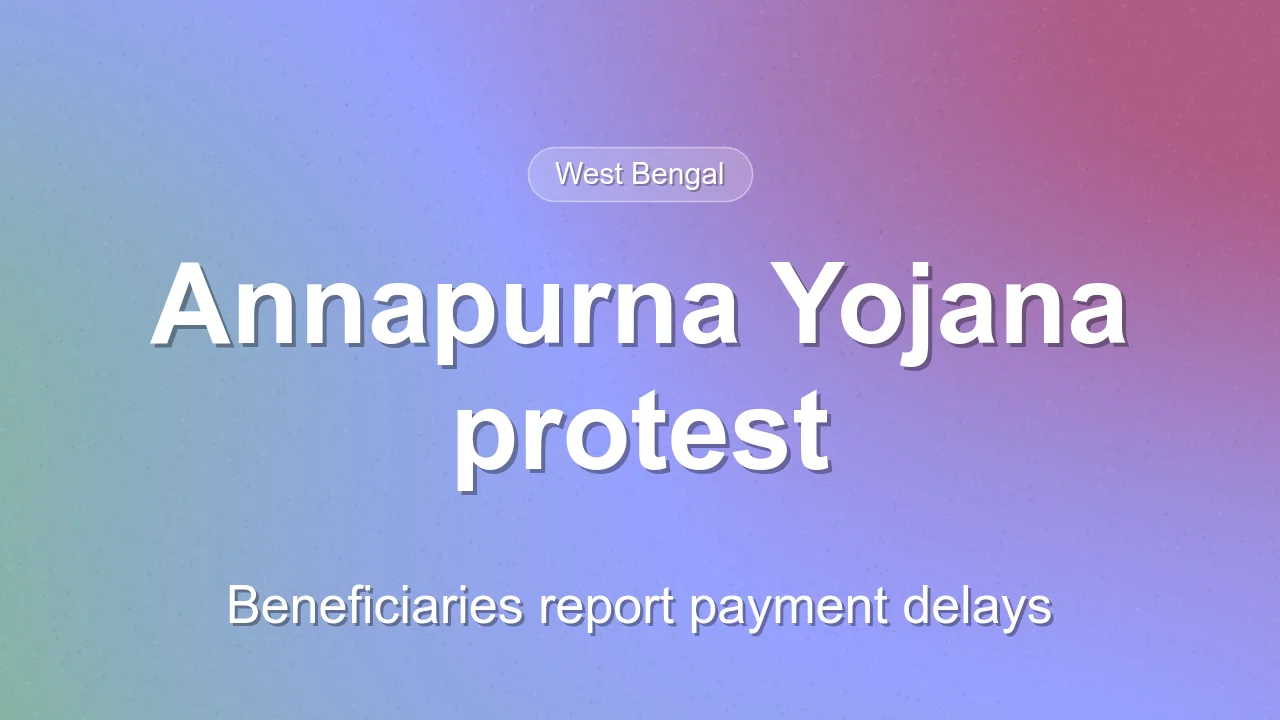 Annapurna Yojana beneficiaries protest in Siliguri over payment delays