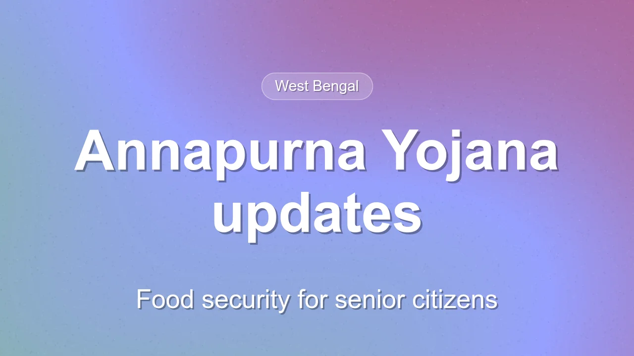 Annapurna Yojana implementation status in West Bengal