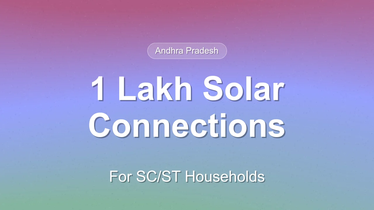 APSPDCL crosses 1 lakh rooftop solar connections for SC/ST households