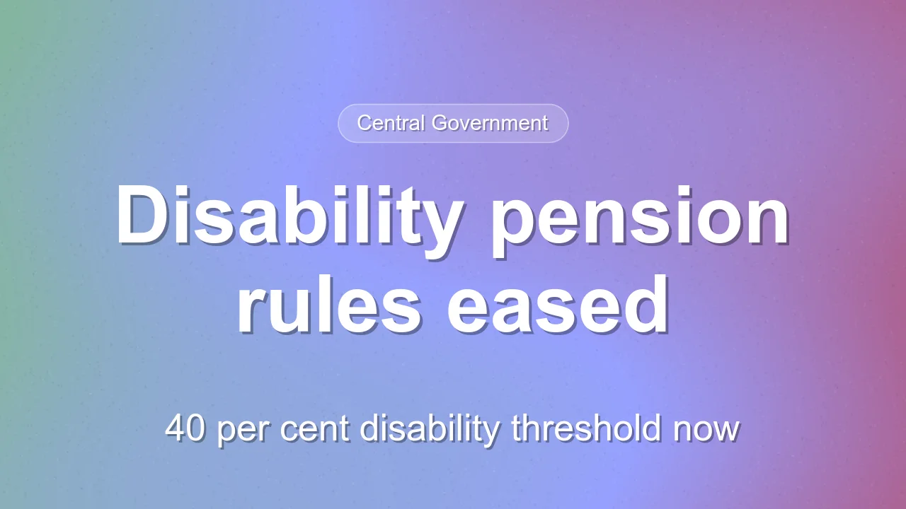 Cabinet extends social pension scheme to 2030-31, disability pension now from ₹375 a month