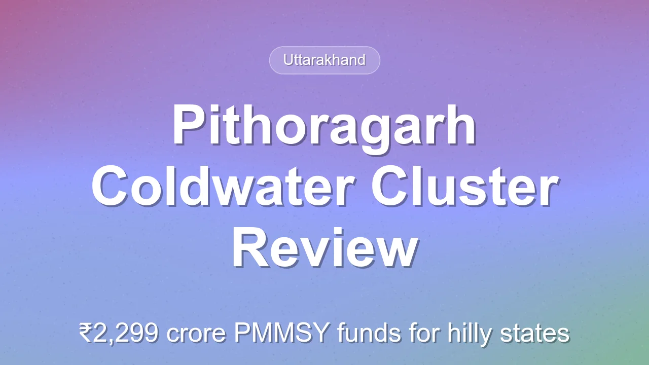 PMMSY review at Pithoragarh: ₹2,299 crore for coldwater fisheries in hilly states