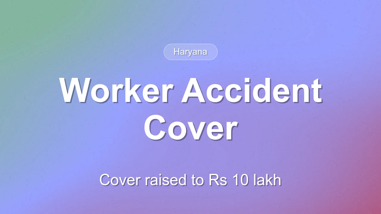 Haryana raises duty-death cover for sanitation workers to Rs 10 lakh