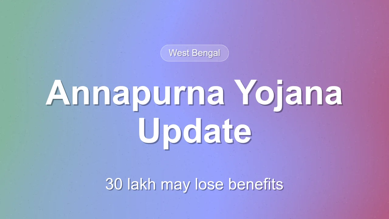 30 lakh Lakshmir Bhandar recipients may lose Annapurna Yojana benefits