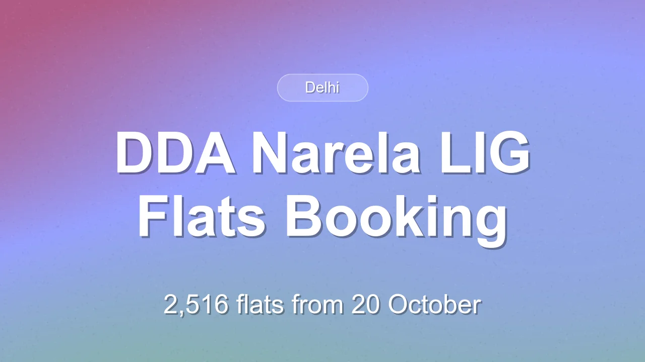 DDA Awas Nivesh Yojana: over 2,500 Narela LIG flats booked within 2 hours