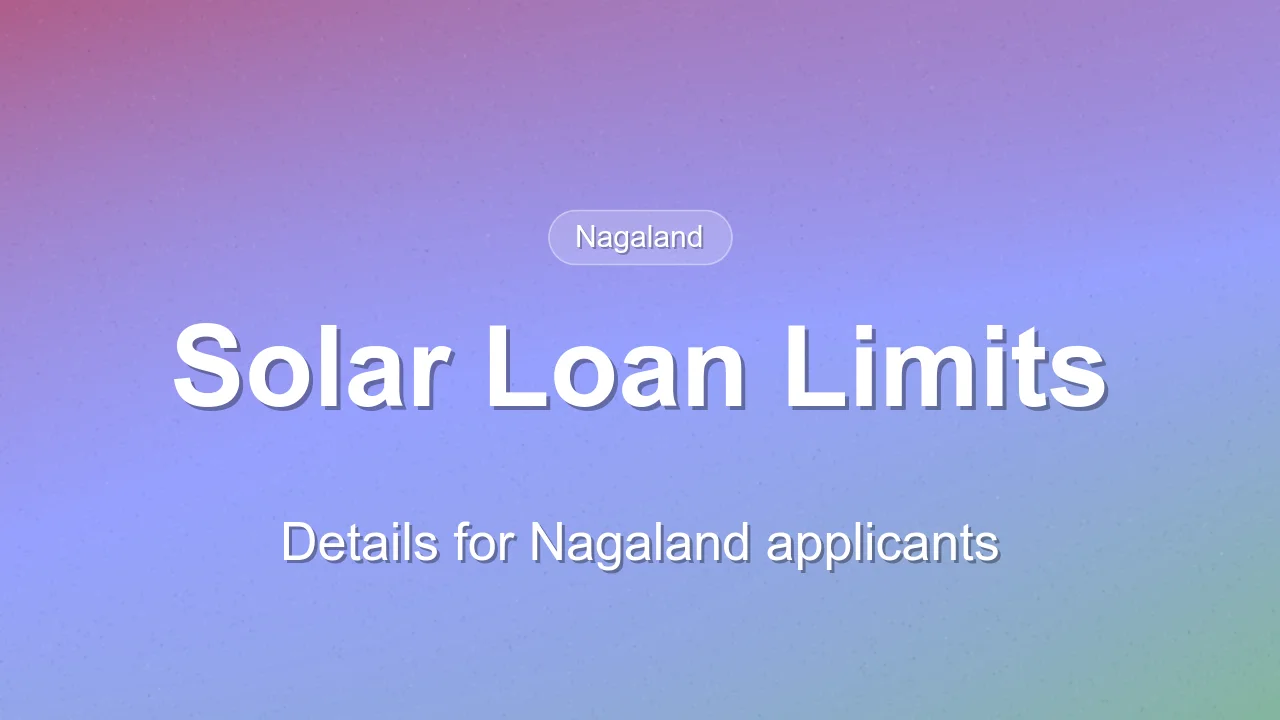 PM Surya Ghar loan limit is 2 lakhs for 3 kW solar capacity