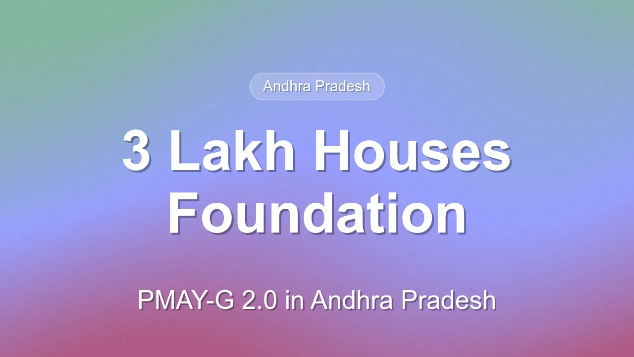 Andhra Pradesh lays foundation for 3 lakh PMAY-G 2.0 houses