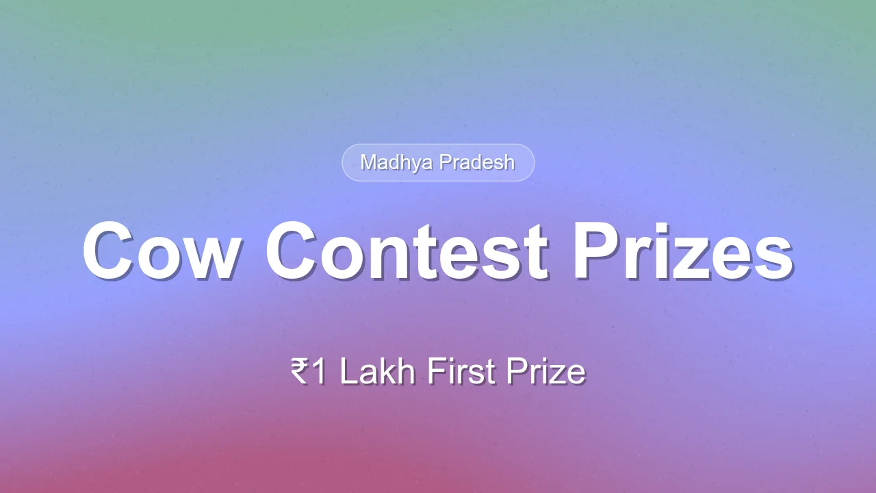 ₹1 Lakh Top Prize in MP Cow Contest Across 208 Villages