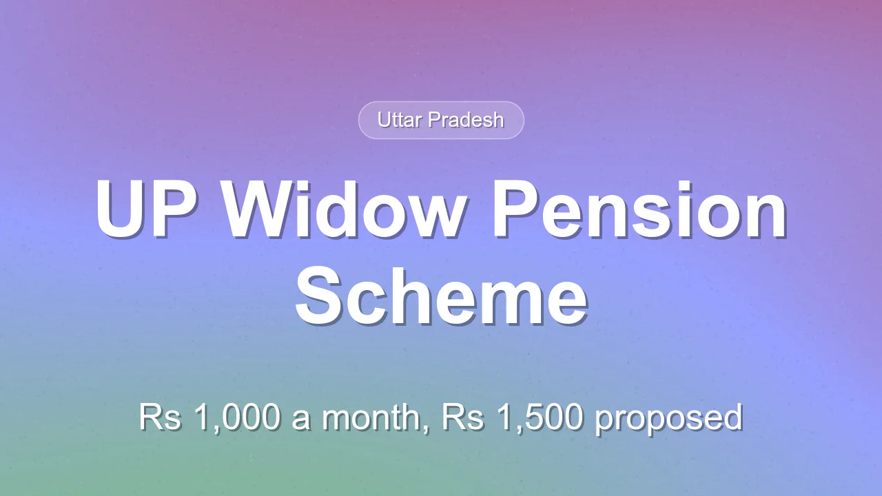 UP widow pension stays at Rs 1,000 a month, Rs 1,500 proposal awaits Cabinet approval