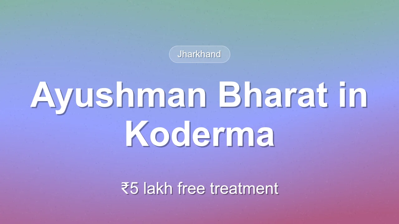 Ayushman Bharat gives free treatment up to ₹5 lakh to families in Koderma